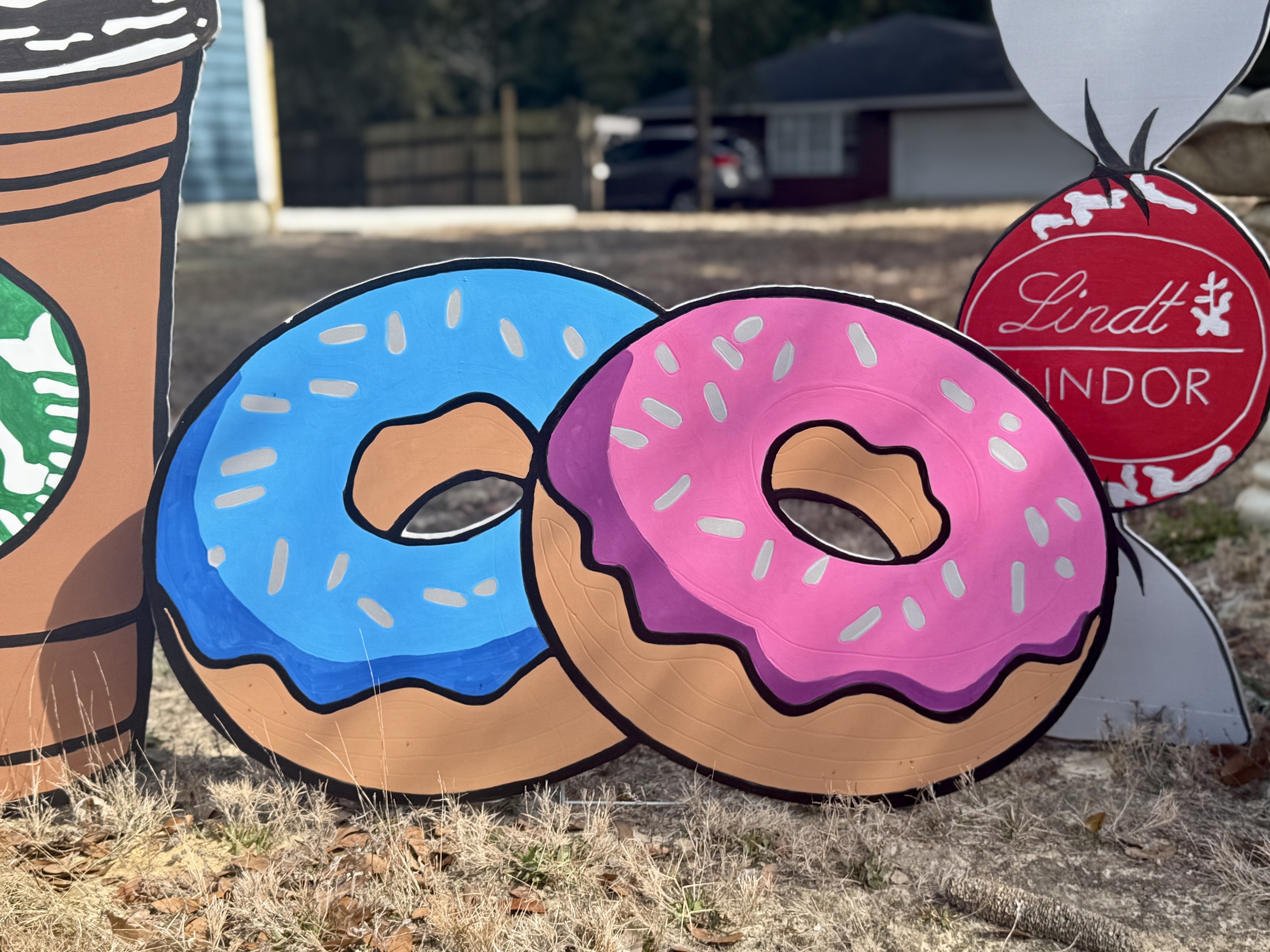 Blueberry & Strawberry Donuts